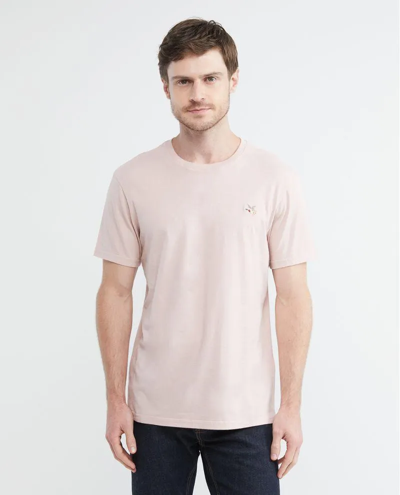 Camiseta Básica de Hombre, Slim Fit Cuello Redondo - 100% Algodón