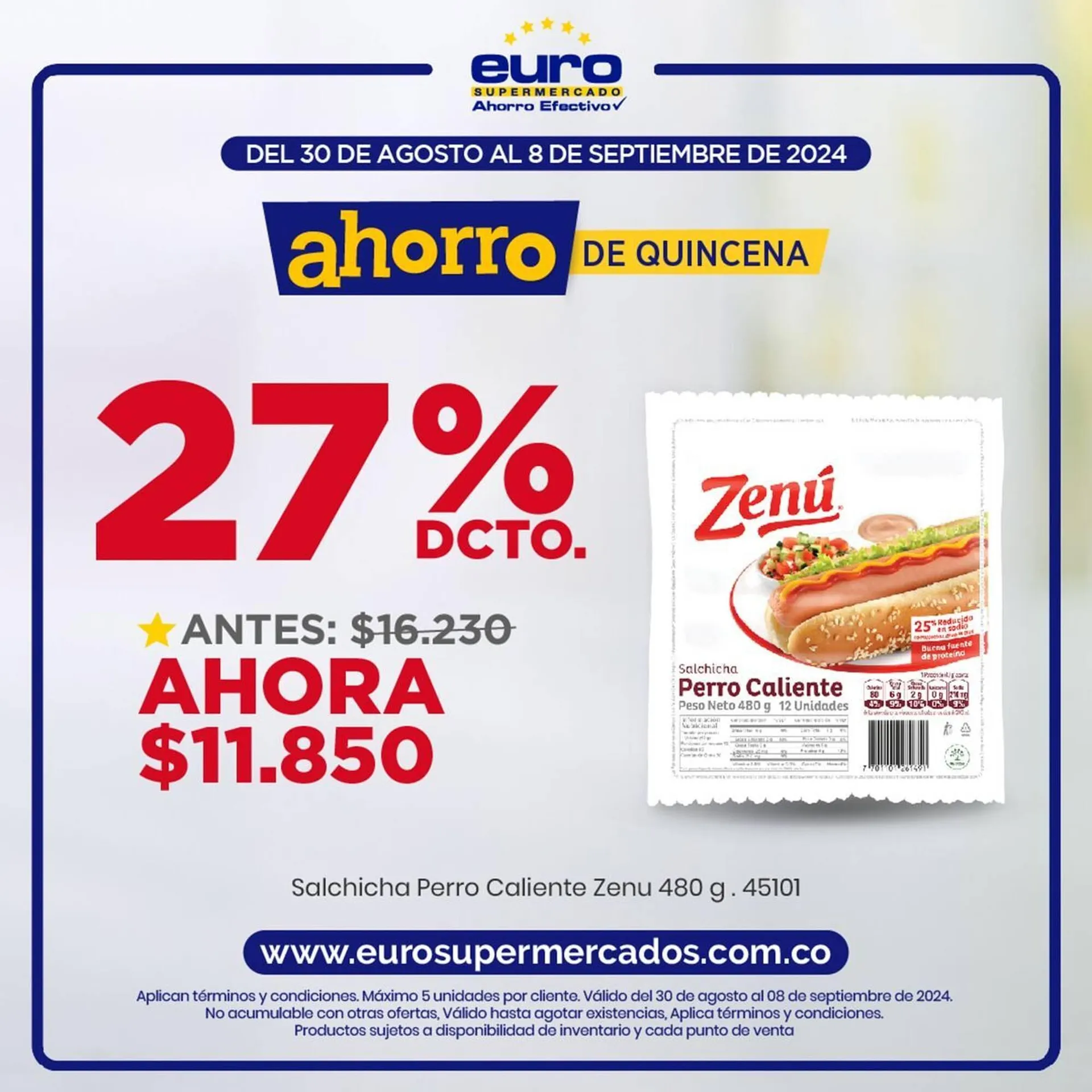 Catalogo de Catálogo Euro Supermercados 3 de septiembre al 17 de septiembre 2024 - Pag 1