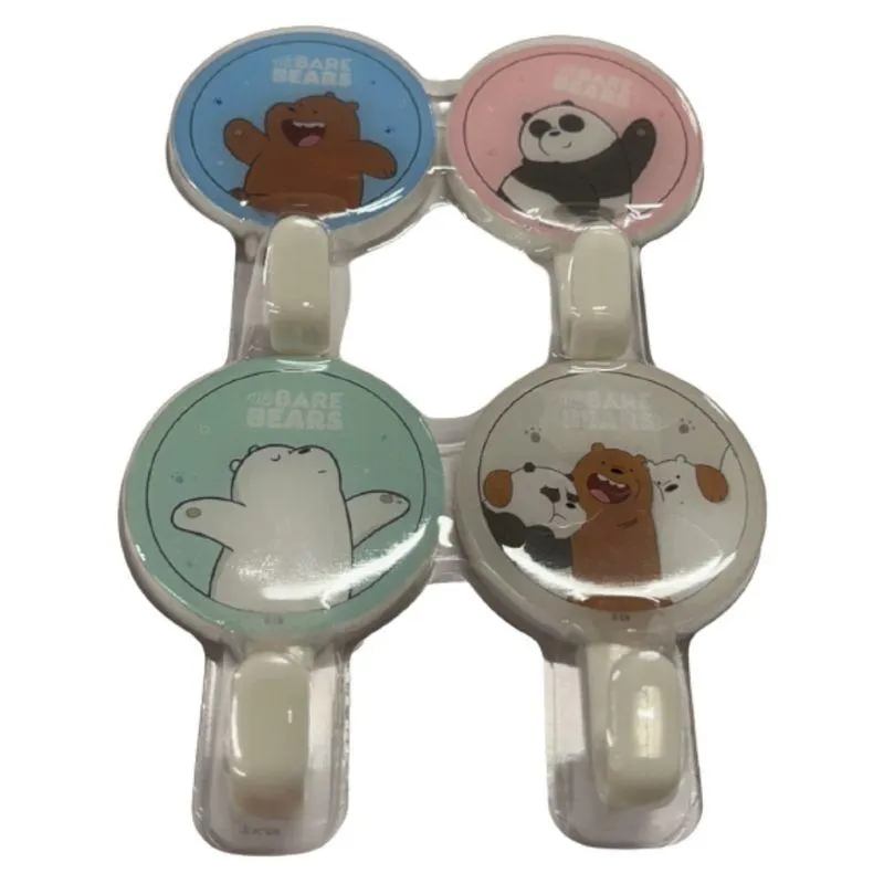 Ganchos Adhesivos Osos Escandalosos 4 Pzas