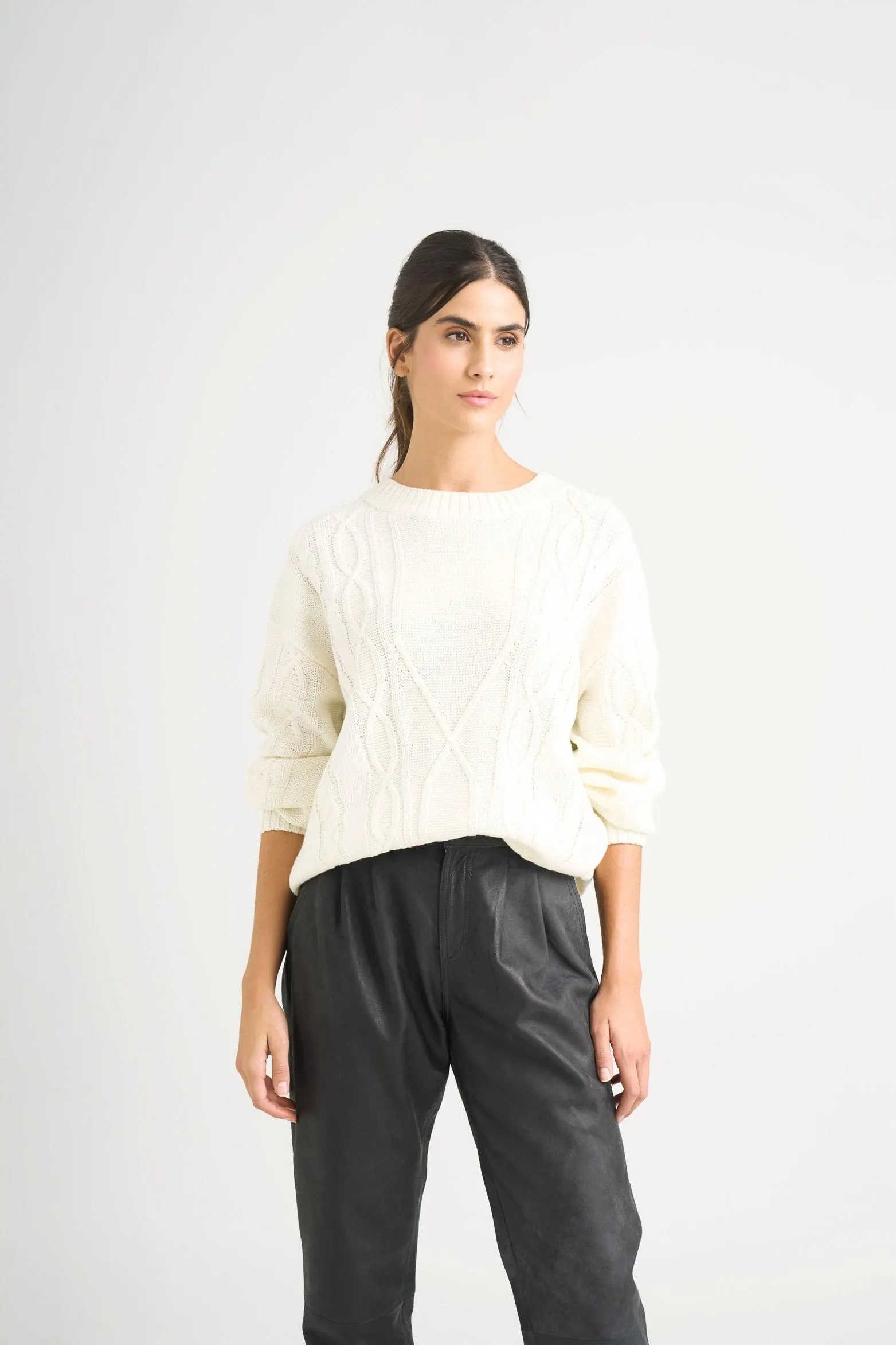 Sweater tejido Layla para mujer efecto resinado