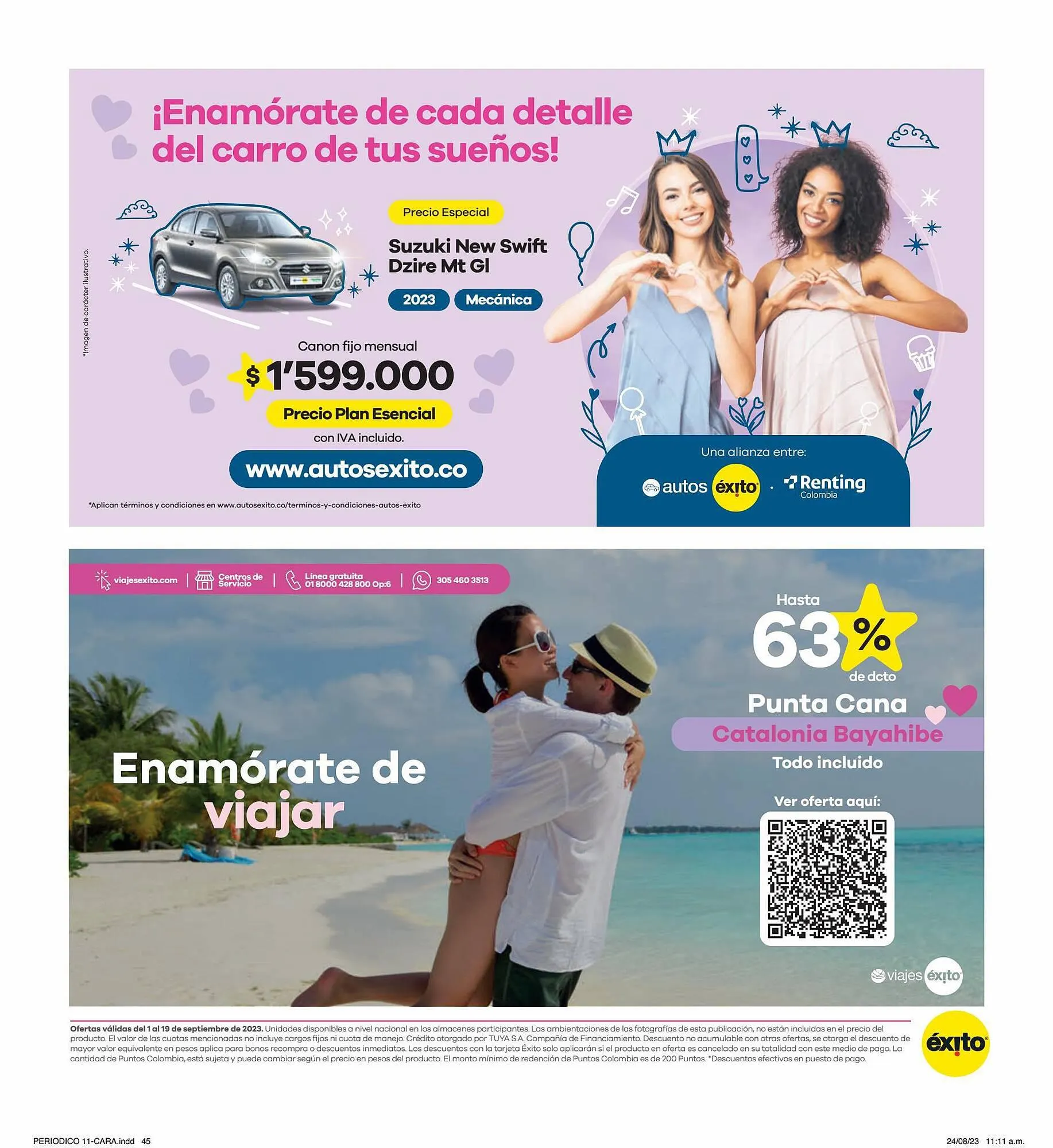 Catalogo de Catálogo Éxito 1 de septiembre al 19 de septiembre 2023 - Pag 45