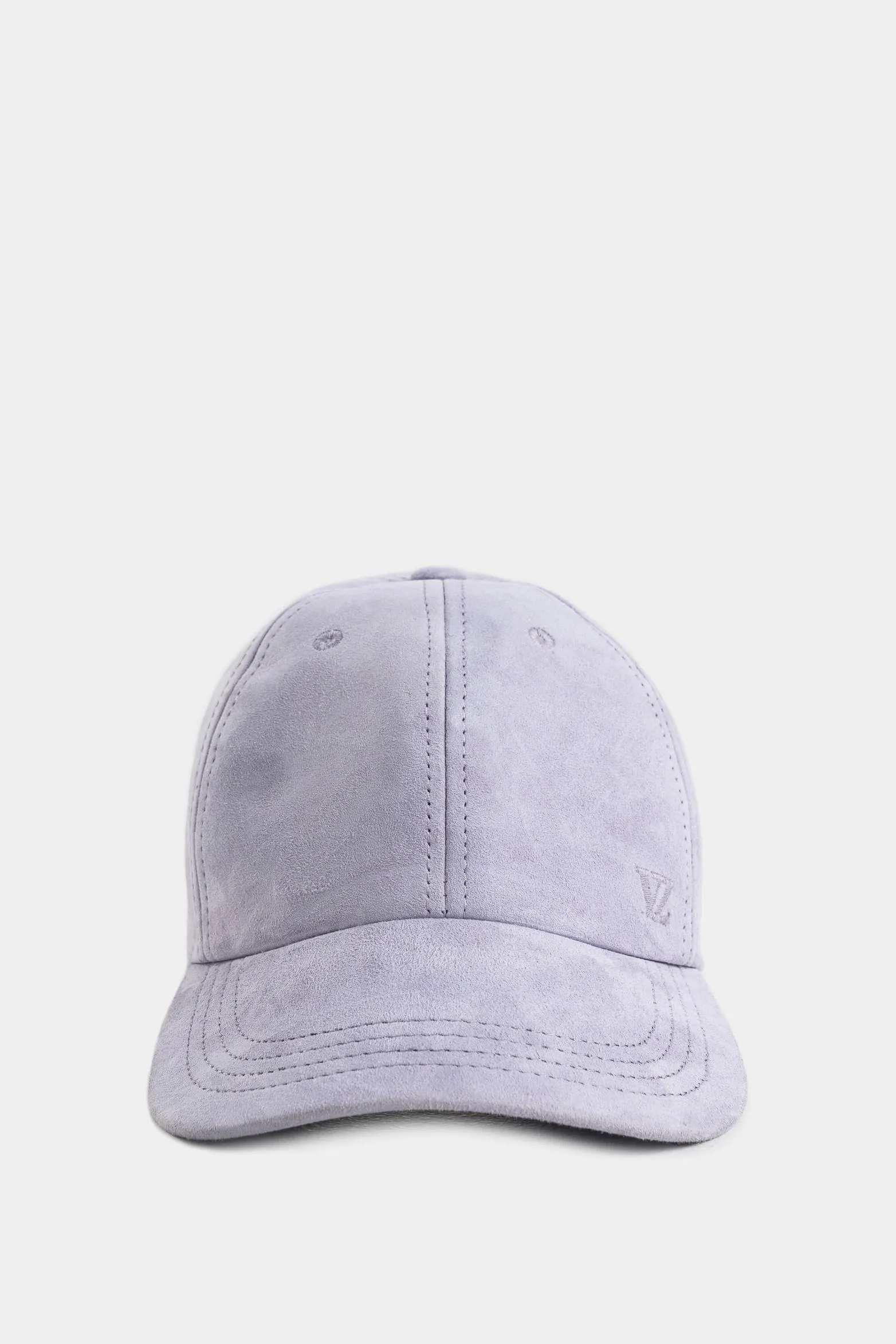 Gorra suede de cuero gamuzado para hombre silueta baseball