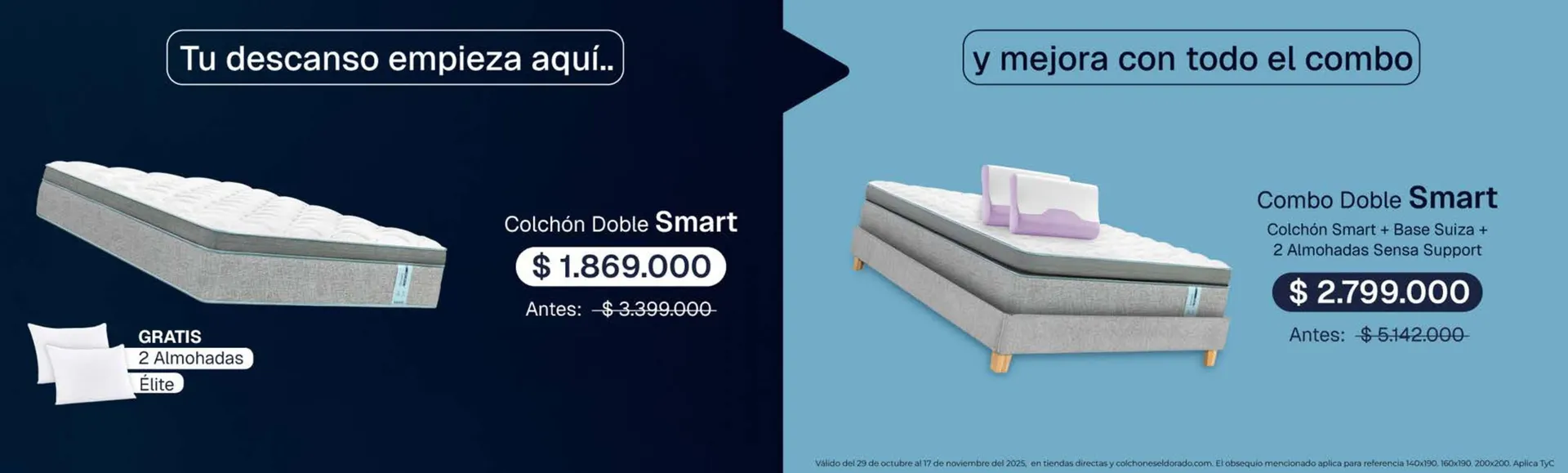 Catalogo de Catálogo Colchones El Dorado 4 de noviembre al 17 de noviembre 2025 - Pag 1