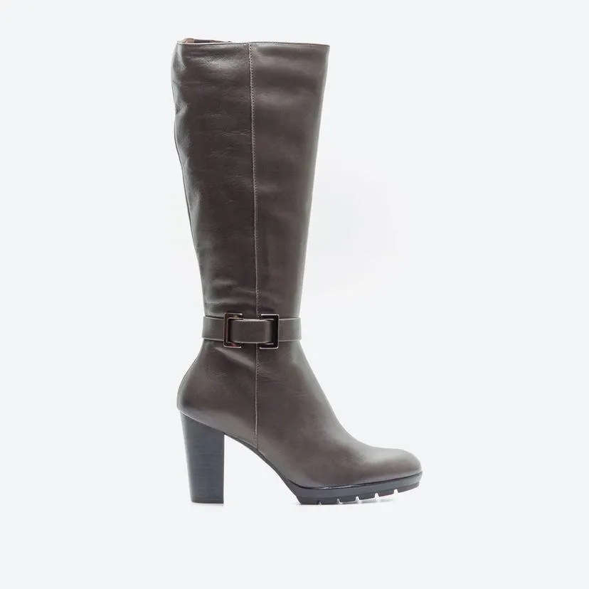 Bota Casual Mujer Freeport Bcff Gris Oscuro