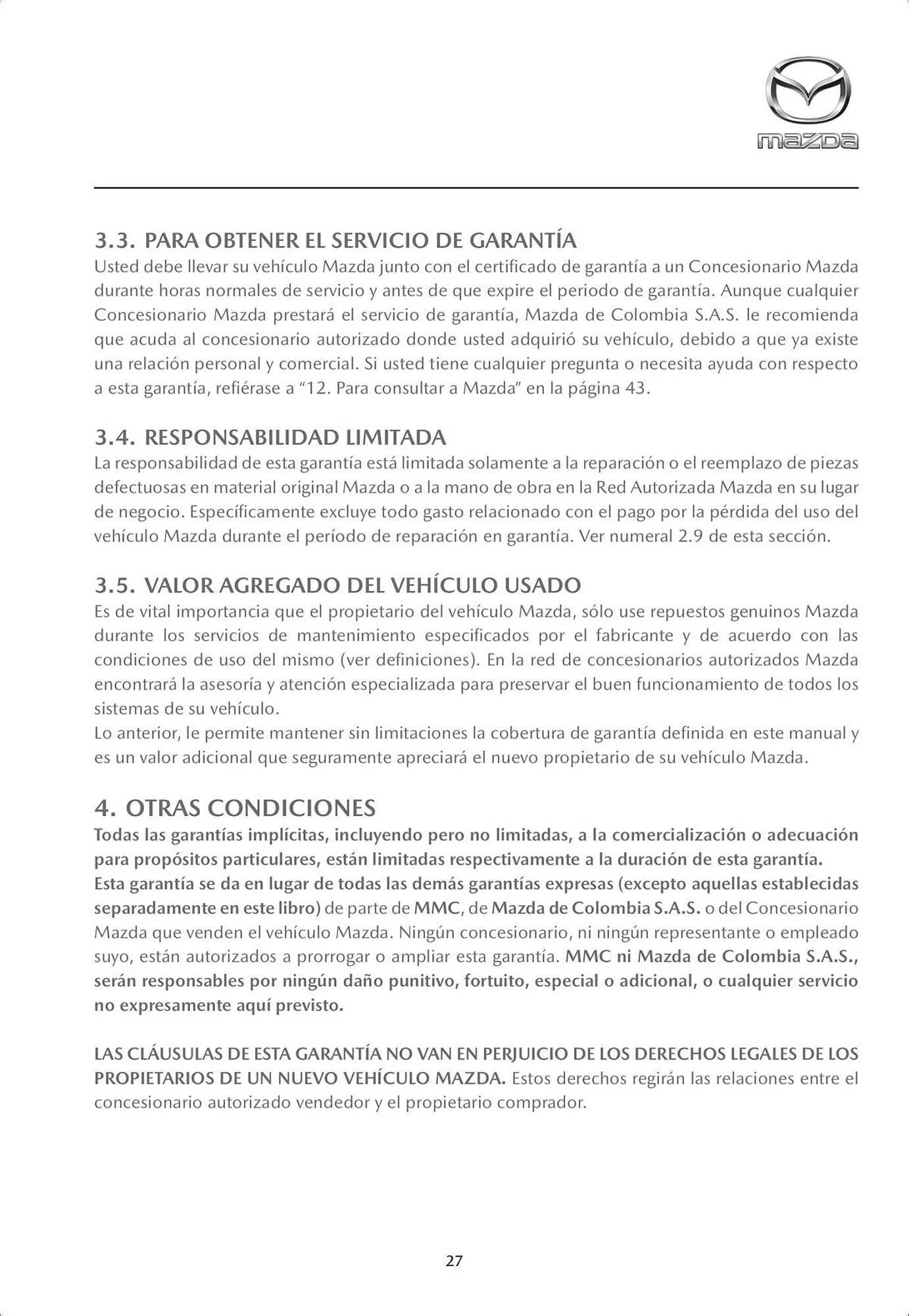 Catalogo de Catálogo Mazda 4 de octubre al 4 de octubre 2024 - Pag 29