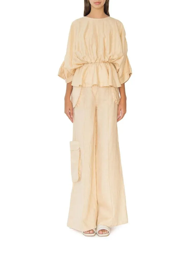 FADO BLOUSE LIGHT CAMEL