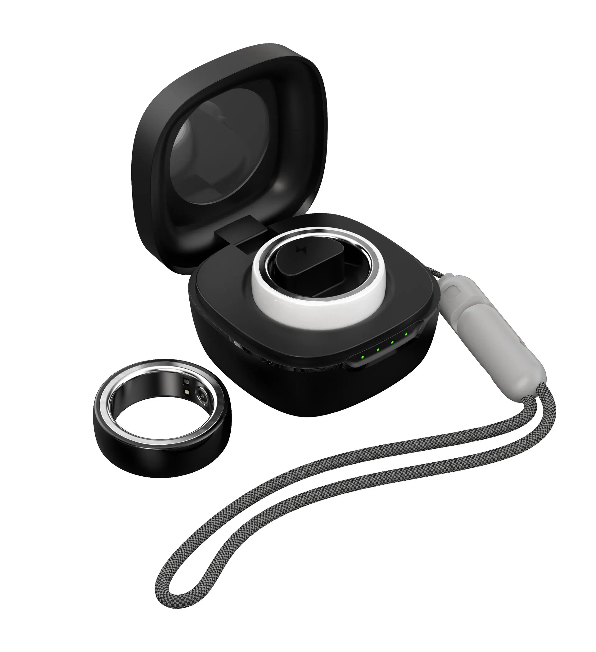 Smart Ring Interlligent Health Activity Fitness Tracker Heart Rate Monitor Blood Pressure Monitor IPX8 Waterproof Wearable Ring