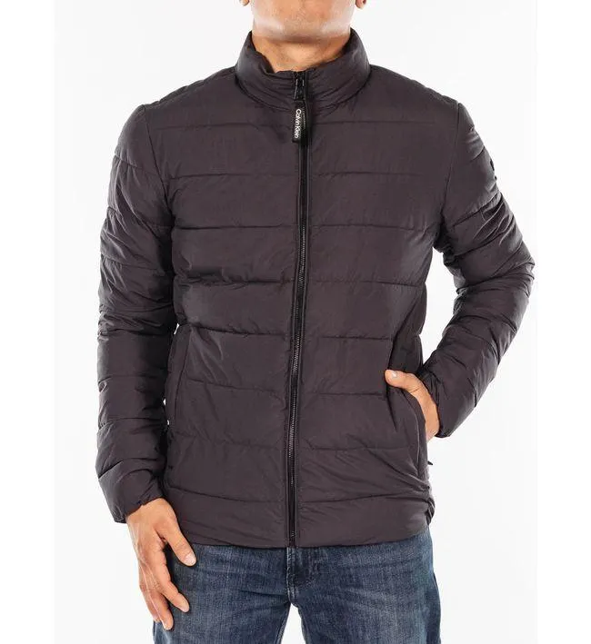 Chaqueta Gris Manga Larga Con Cierre De Cremallera Homb