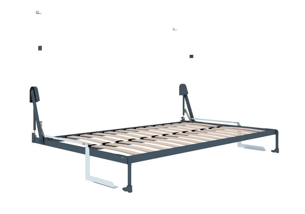 Herraje para cama escritorio horizontal doble - oculto pared