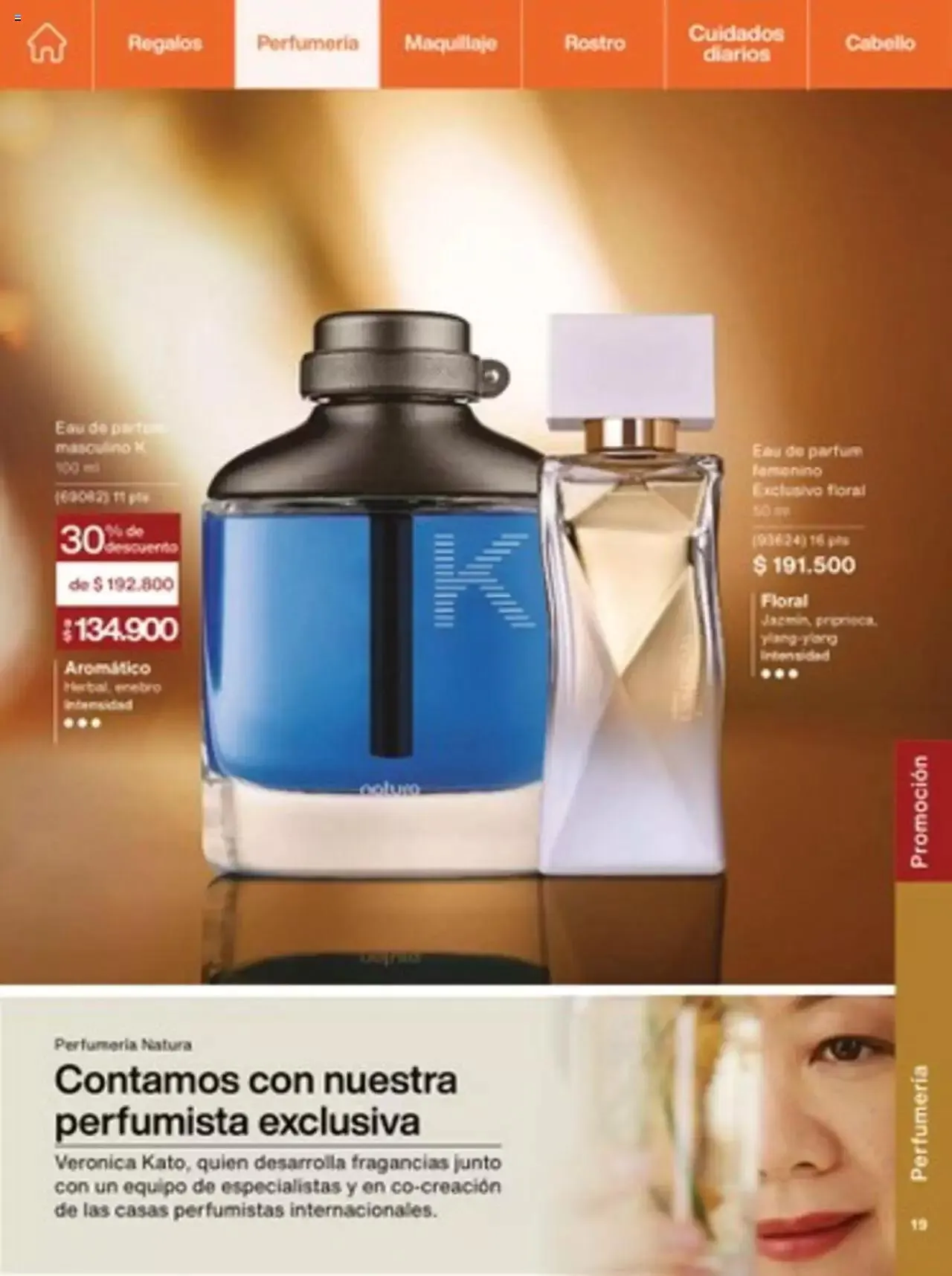 Catalogo de Natura - C14 Nueva Bruma Hidra Fix y Primer Facial FPS 40 1 de octubre al 31 de diciembre 2023 - Pag 19