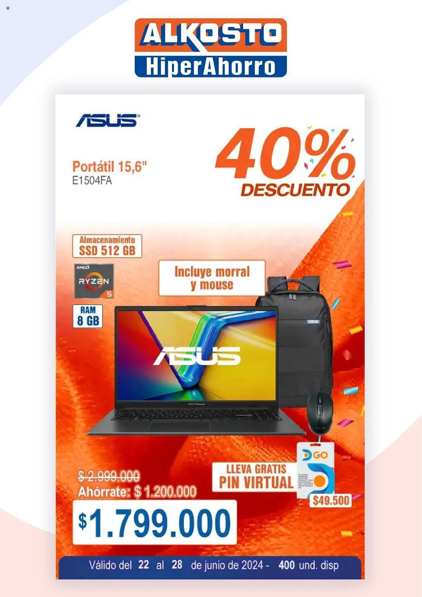 Catalogo de Catálogo Alkosto 22 de junio al 28 de junio 2024 - Pag 9