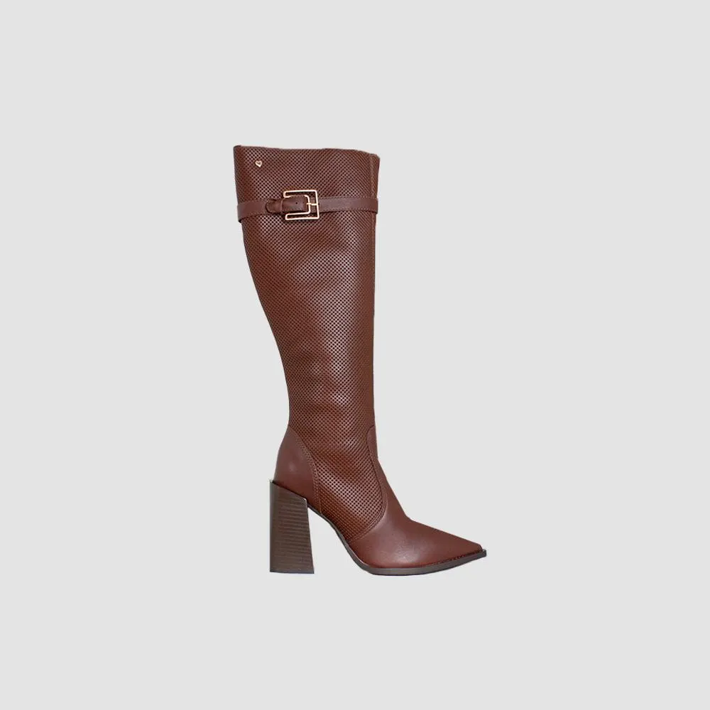 BOTAS PARA MUJER FERNI CUERO CAFE