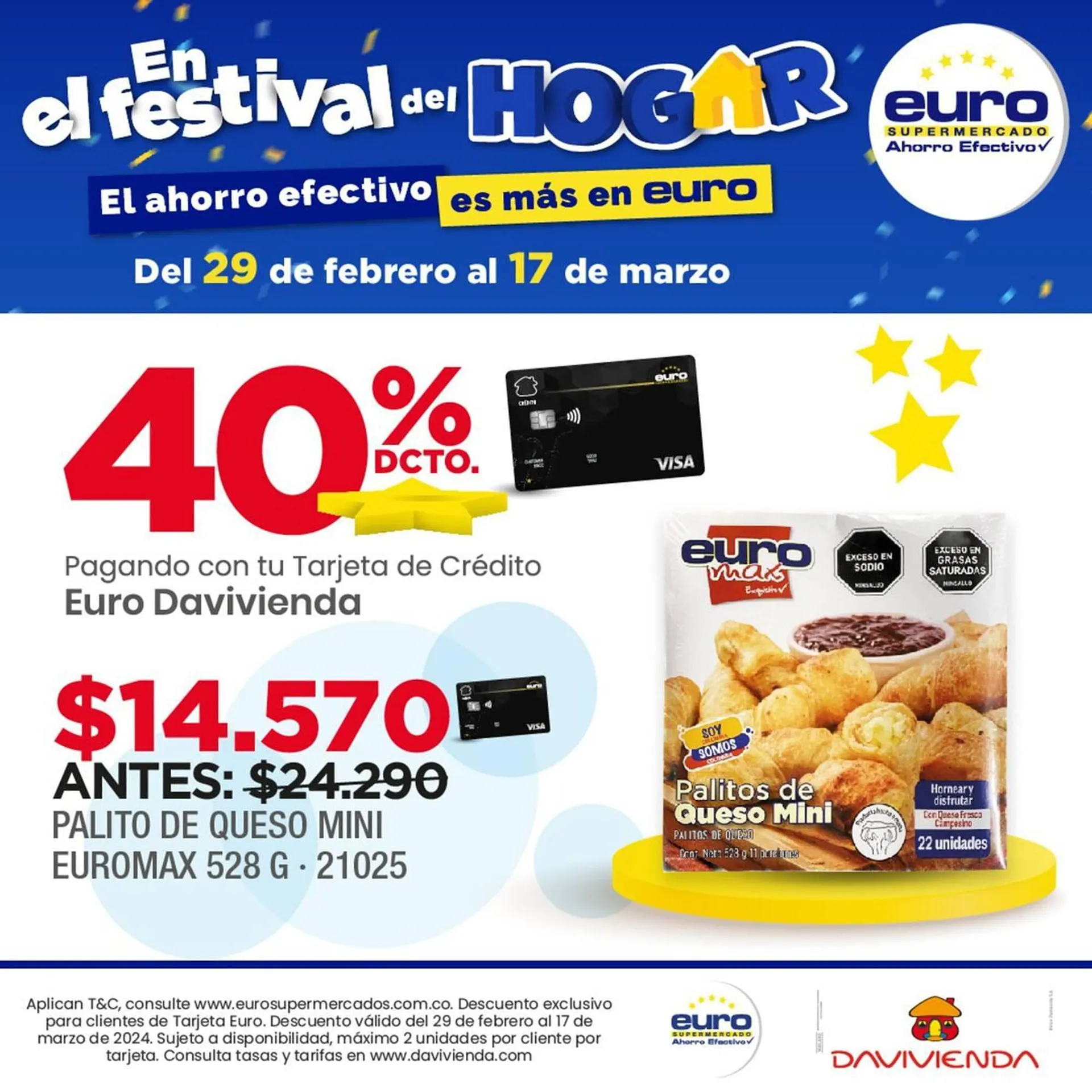 Catalogo de Catálogo Euro Supermercados 13 de marzo al 17 de marzo 2024 - Pag 1