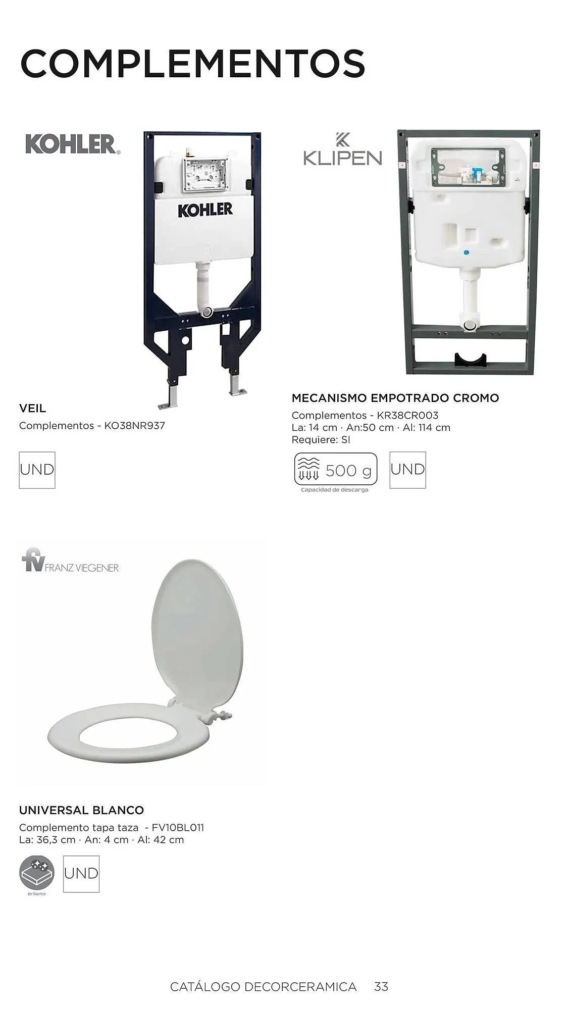 Catalogo de Catálogo Decorceramica 6 de noviembre al 6 de mayo 2025 - Pag 33