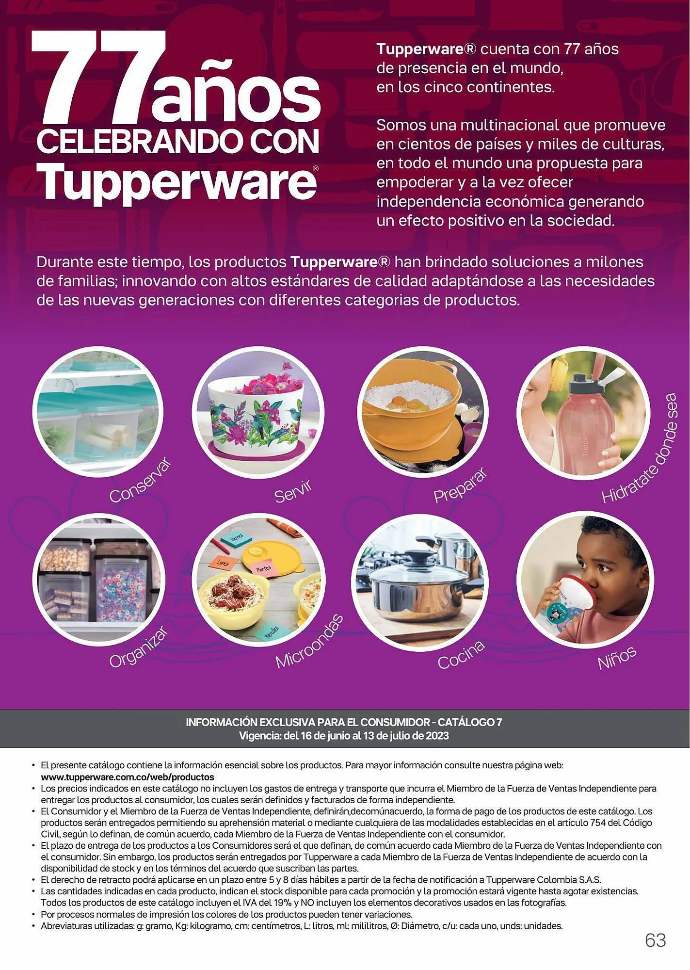 Catalogo de Catálogo Tupperware 16 de junio al 13 de julio 2023 - Pag 65