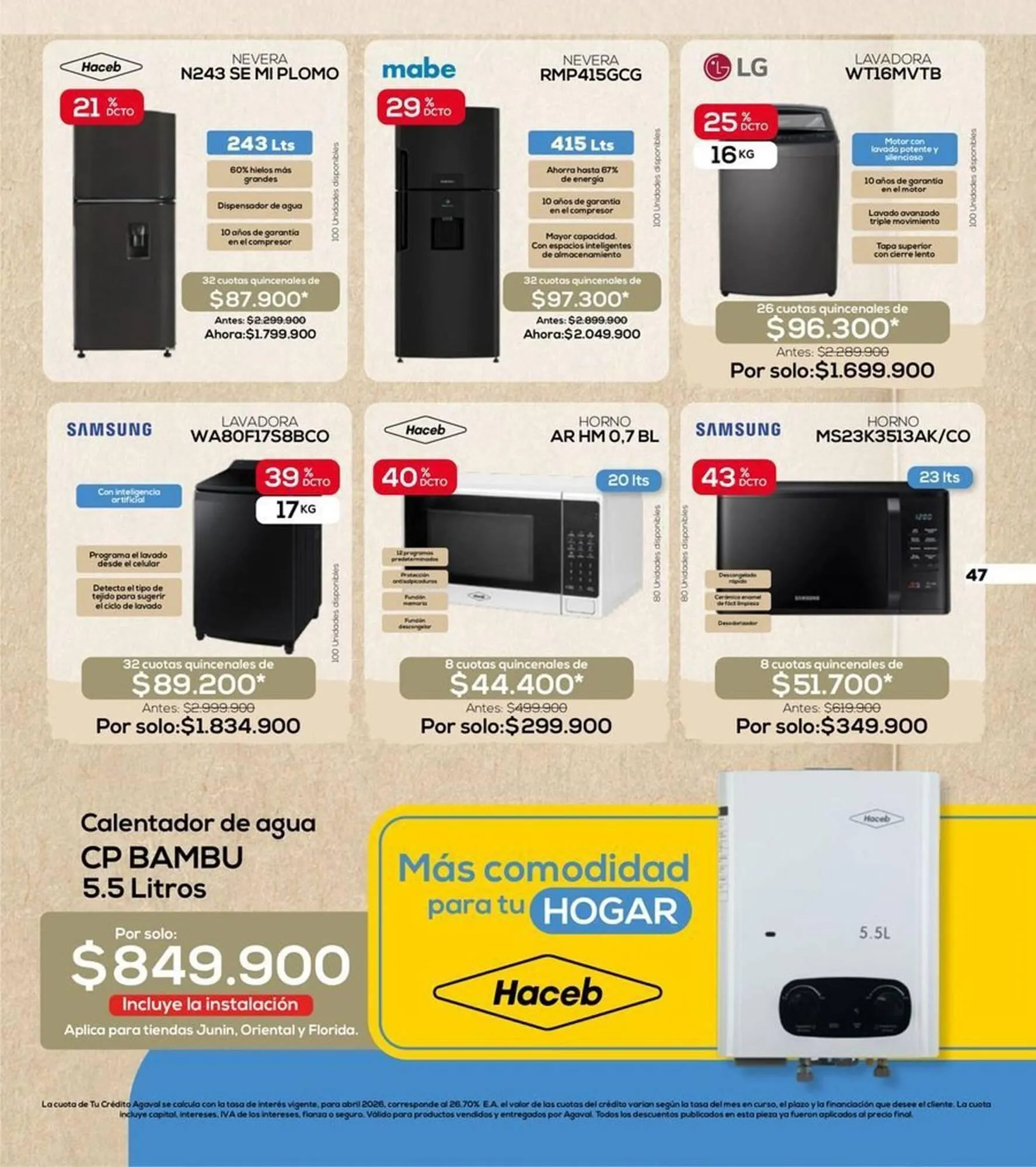 Catalogo de Catálogo Agaval 24 de abril al 10 de mayo 2026 - Pag 47