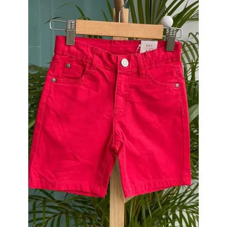 BERMUDA NIÑO ZIPPY REF 215-9904ZT ROJO