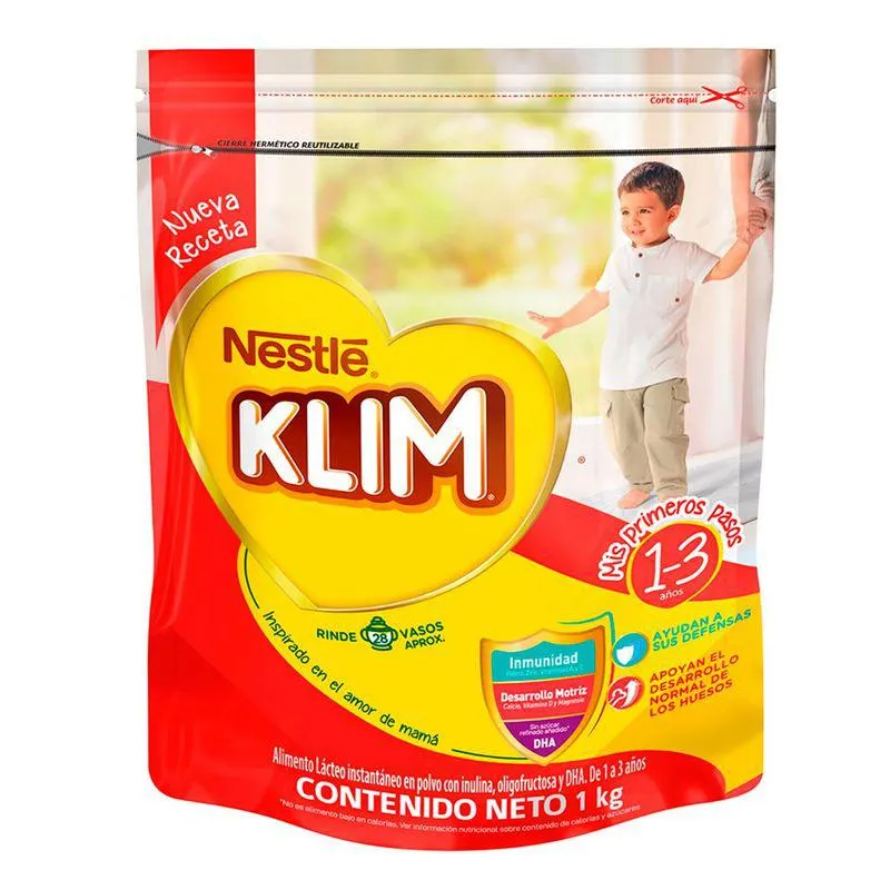 Alimento Lacteo Klim 1+ Dha Bolsa X 1000 Gr