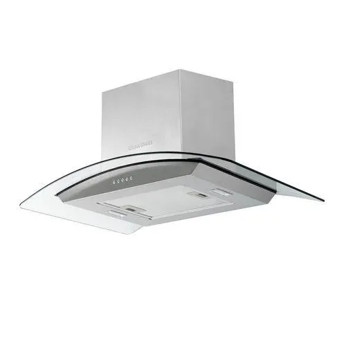 Campana Isla en acero / cristal Challenger 60 cm 3 velocidades - CX 4660 / Acero Inox