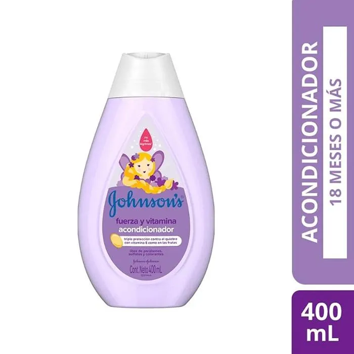 Acondicionador Johnson s Fuerza y Vitamina Frasco Con 400 mL