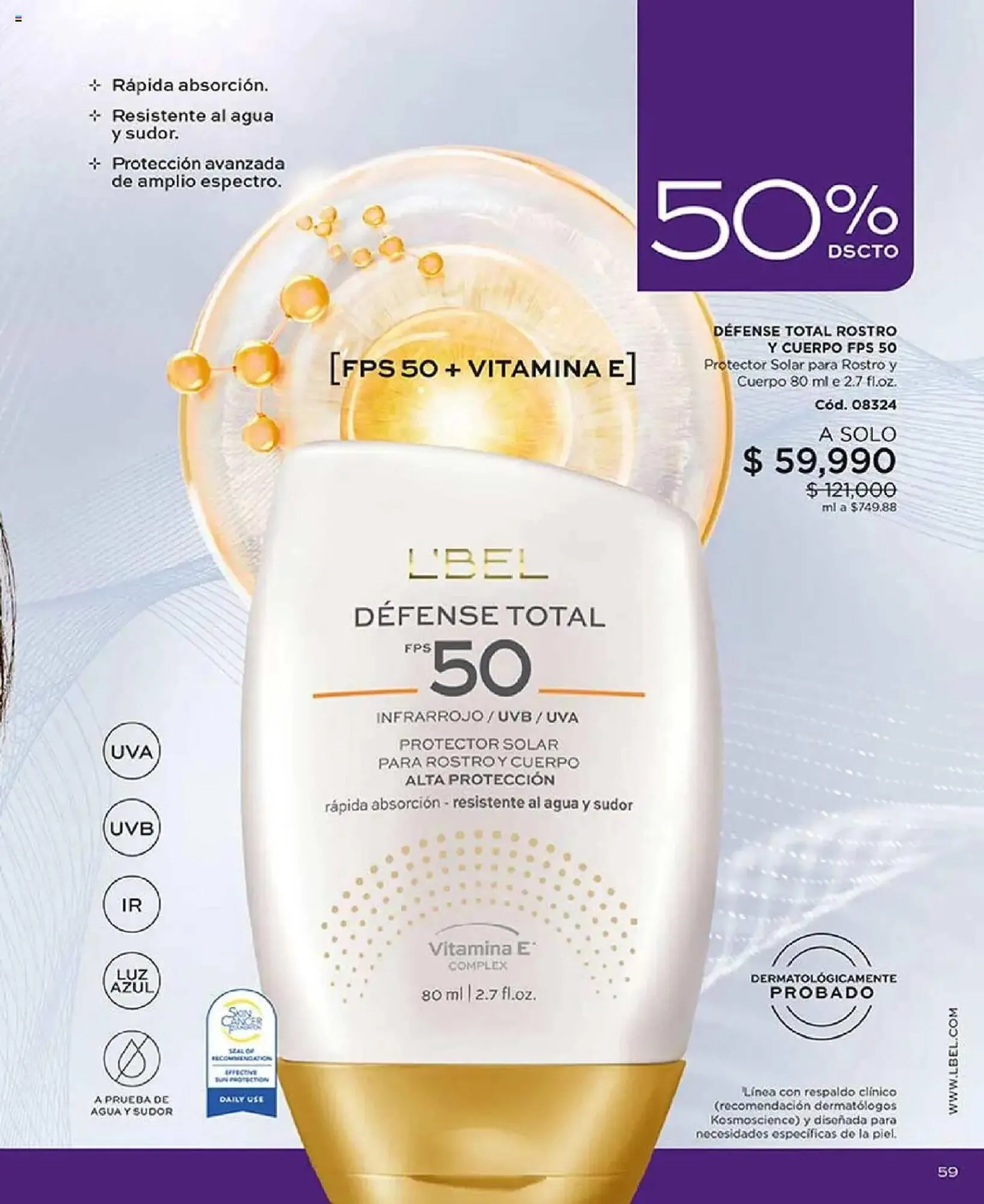 Catalogo de Catálogo L'bel 29 de julio al 16 de septiembre 2025 - Pag 59