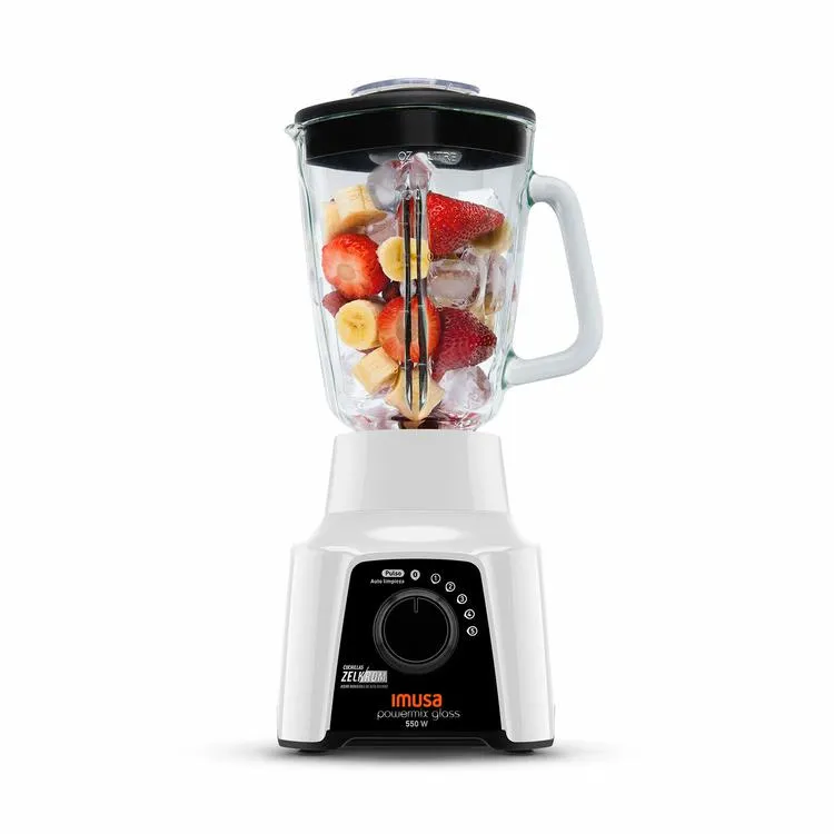 Licuadora IMUSA Powermix Glass Blanco