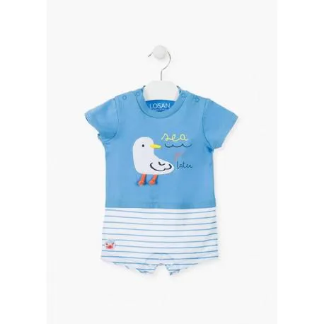 ENTERIZO A RAYAS AZUL NIÑO BABY LOSAN REF 01V-9000AL