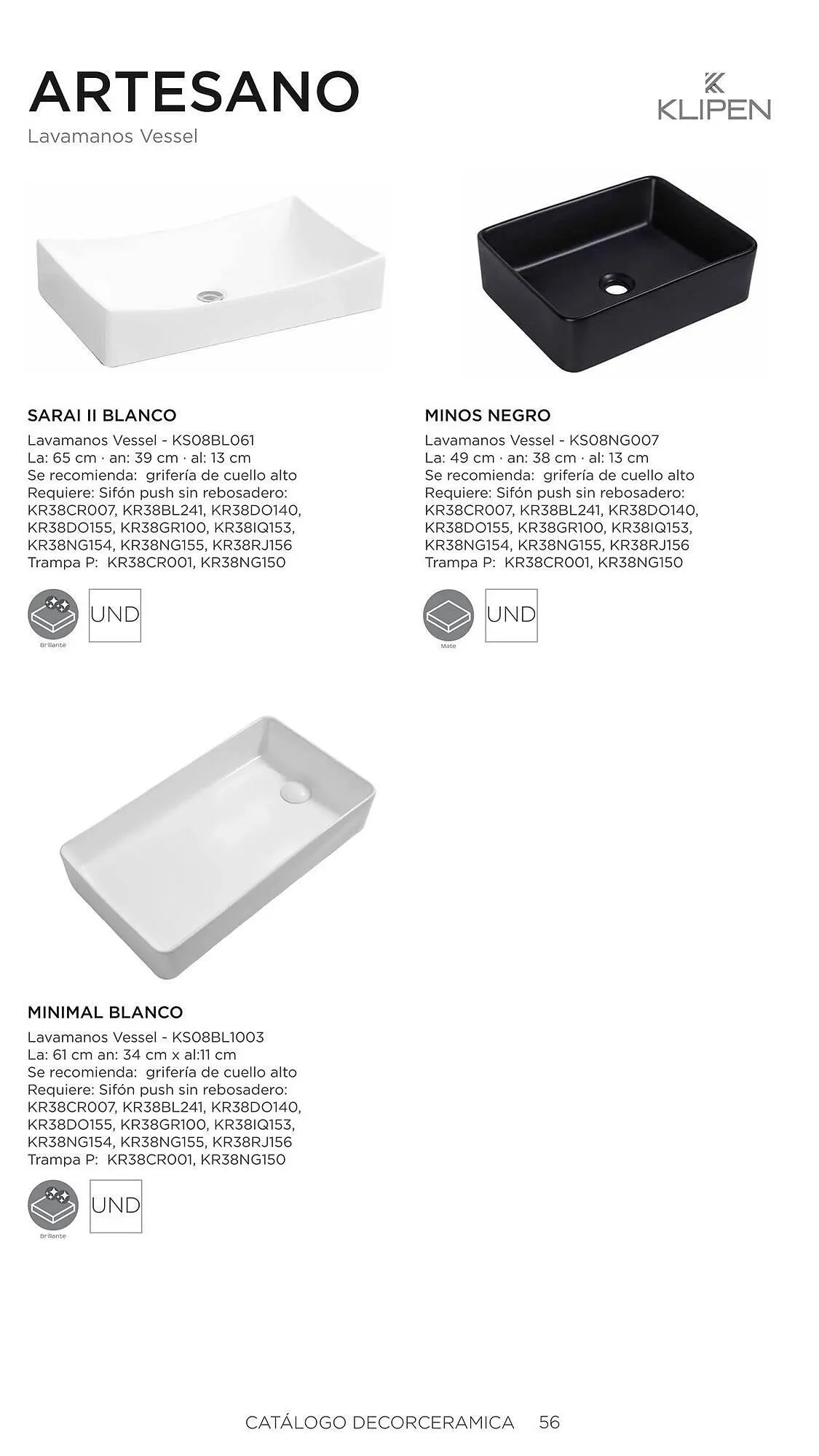 Catalogo de Catálogo Decorceramica 6 de noviembre al 6 de mayo 2025 - Pag 56