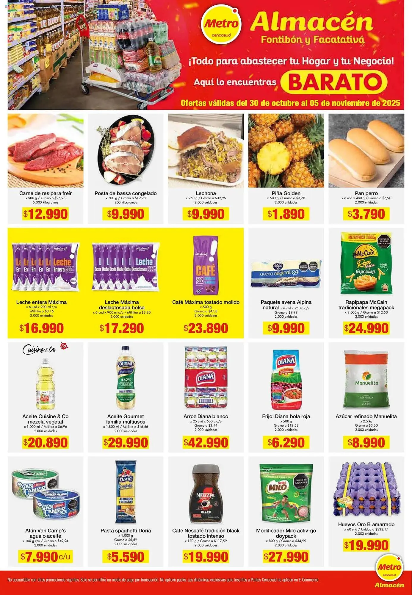Catalogo de Catálogo Metro 30 de octubre al 6 de noviembre 2025 - Pag 1