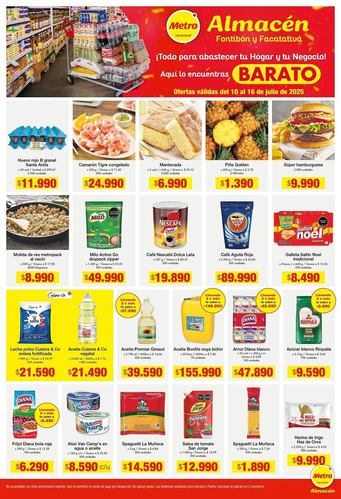 Catalogo de Catálogo Metro 10 de julio al 16 de julio 2025 - Pag 1