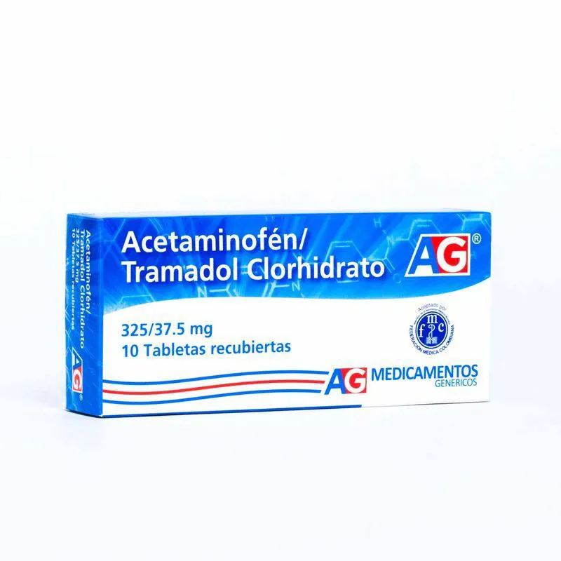 Acetaminofen + Tramadol 325/37.5 Mg Caja X 10 Tabletas