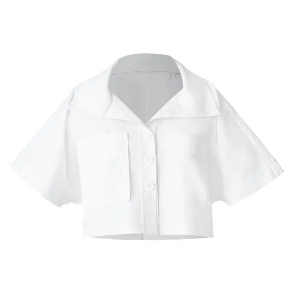 Camisa Crop Coco Blanco