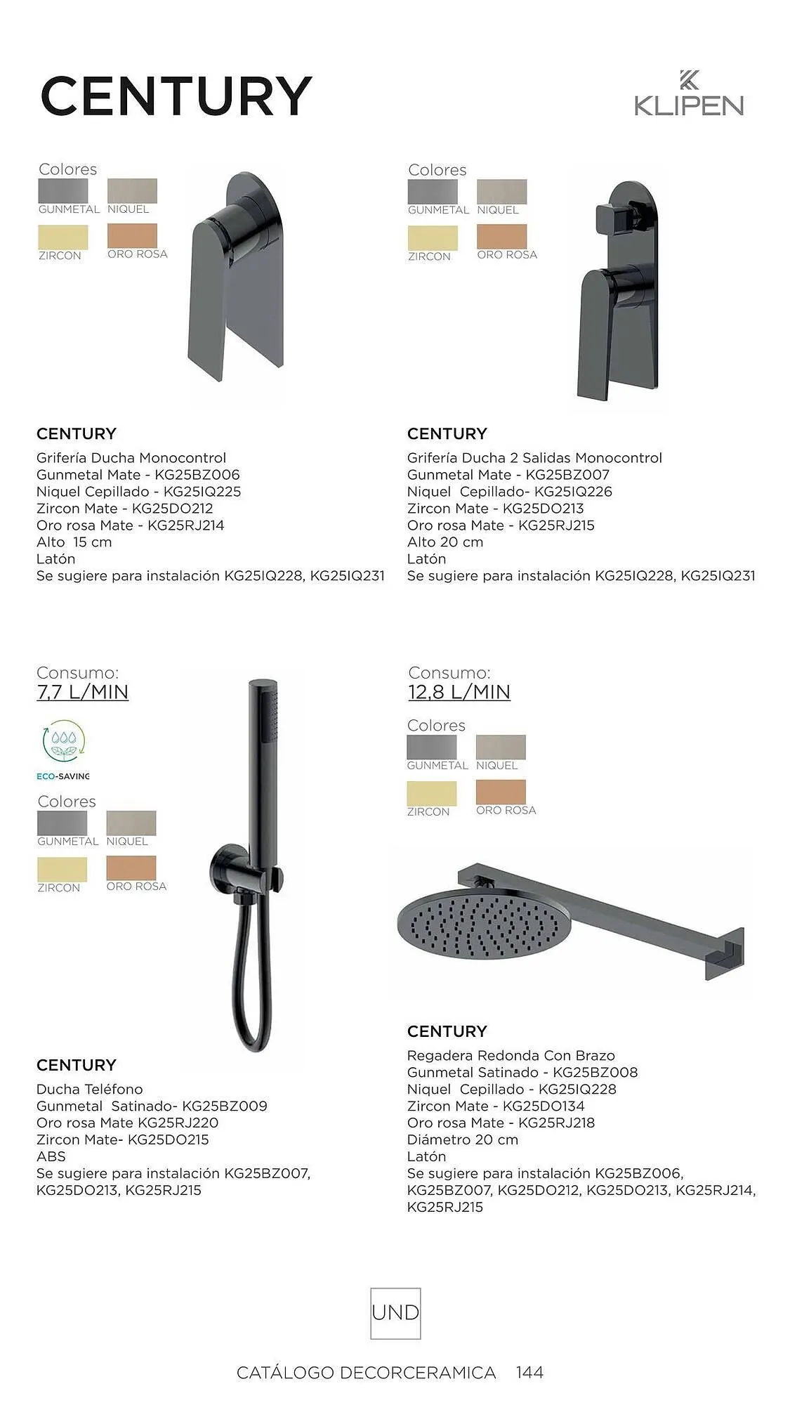 Catalogo de Catálogo Decorceramica 6 de noviembre al 6 de mayo 2025 - Pag 144