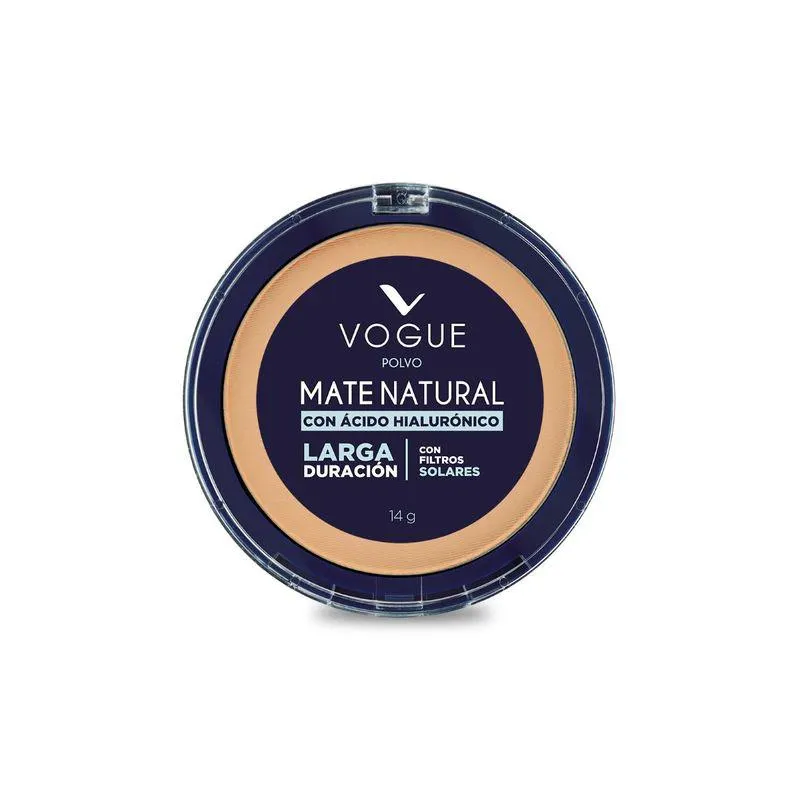 Polvo Compacto Vogue Mate Natural Canela X 14 Gr