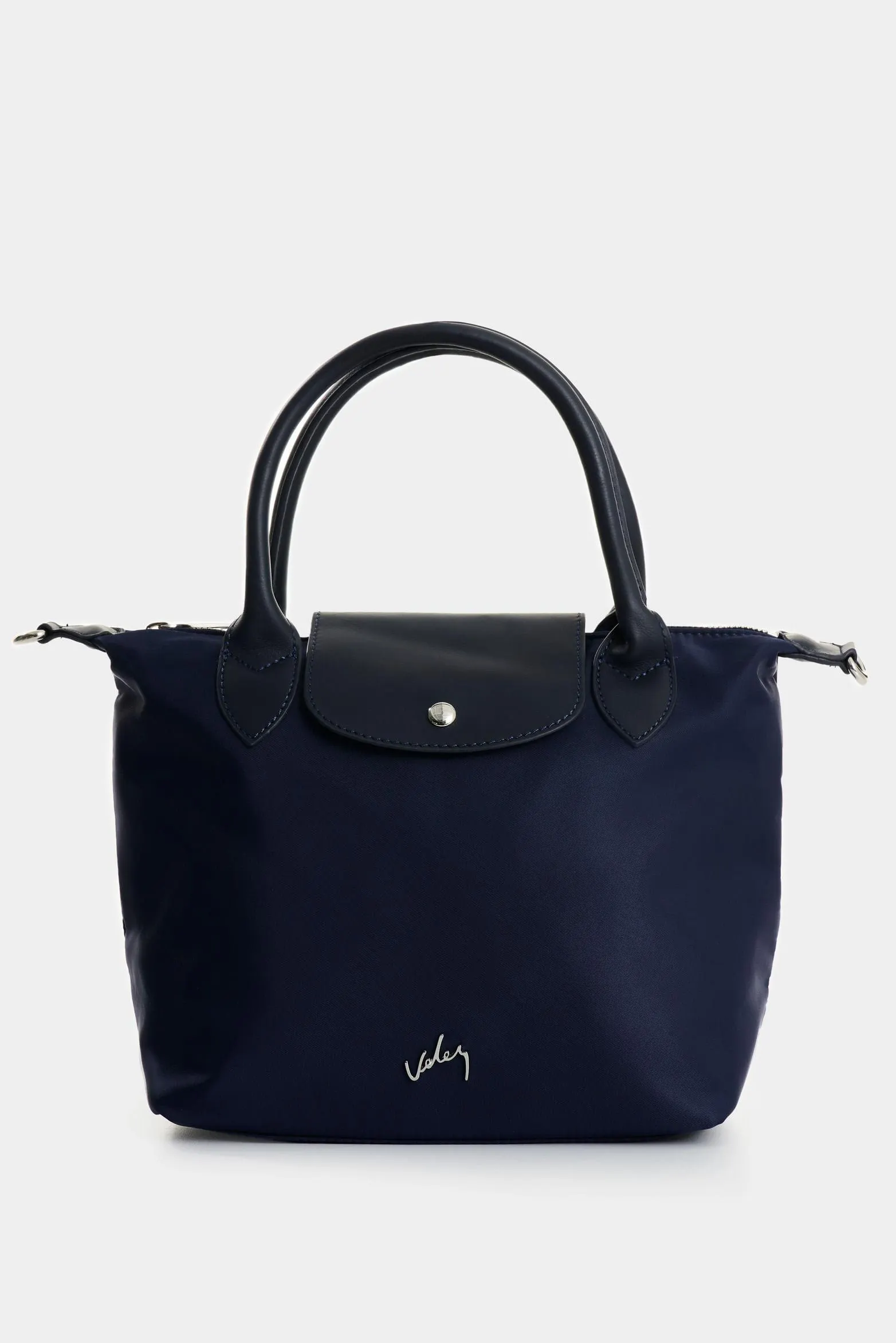 Shopping Ámbar en lona para mujer detalle cuero