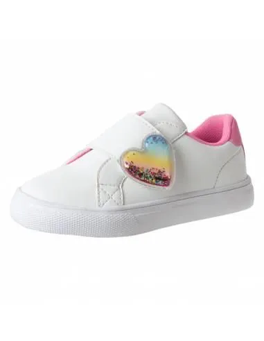 Zapatos deportivos James con corazones para niña pequeña