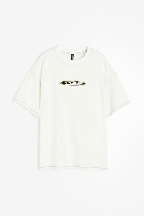 Camiseta oversize con motivo