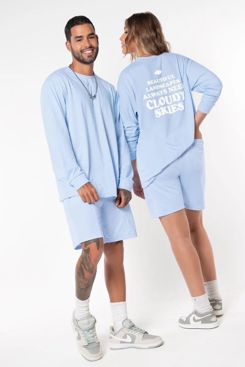 BERMUDA TIRO MEDIO Azul