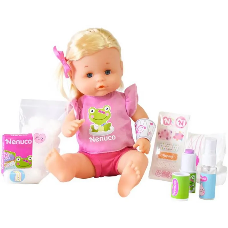 Muneca bebe Nenuco con curitas y banditas