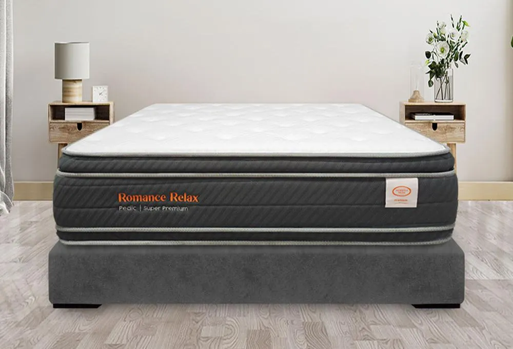 Combo Colchón Pedic Super Premium + Base Cama Elite Plomo