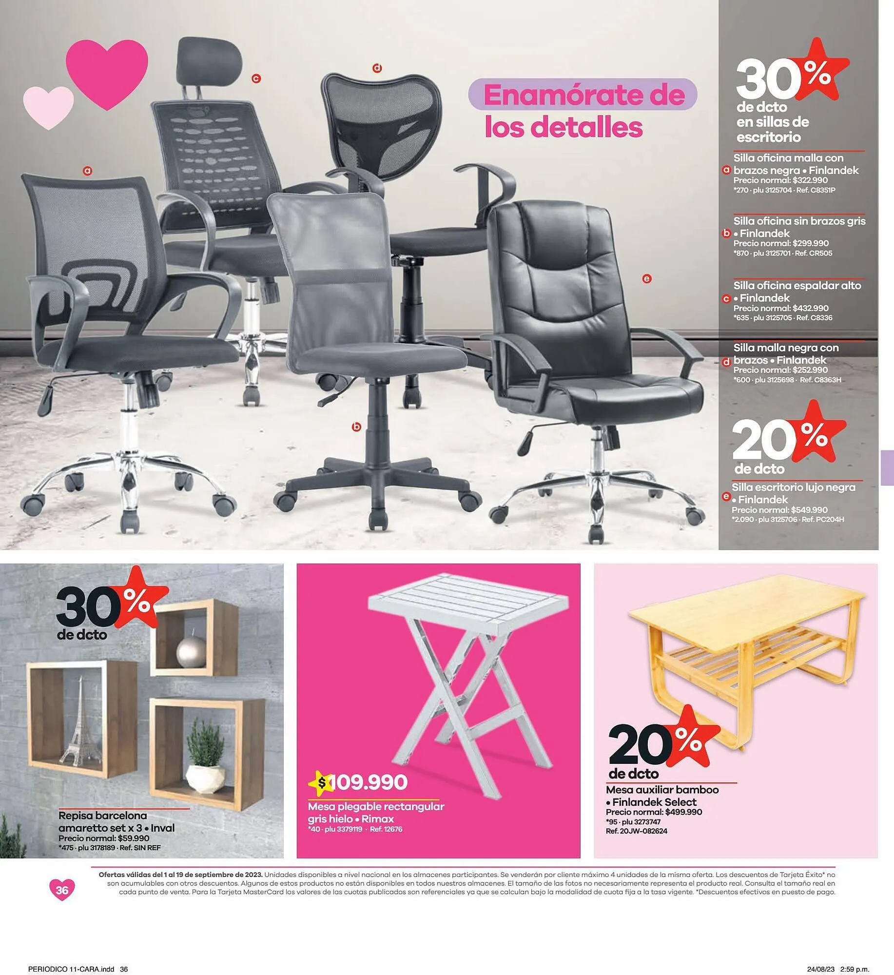 Catalogo de Catálogo Éxito 1 de septiembre al 19 de septiembre 2023 - Pag 36