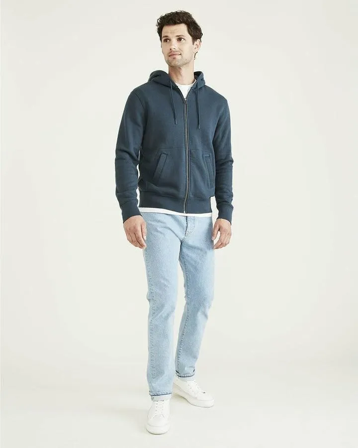 Sudaderas Dockers Deporte Full Zip Hoodie,Regular Fit Hombre Verde | DLSMR3514