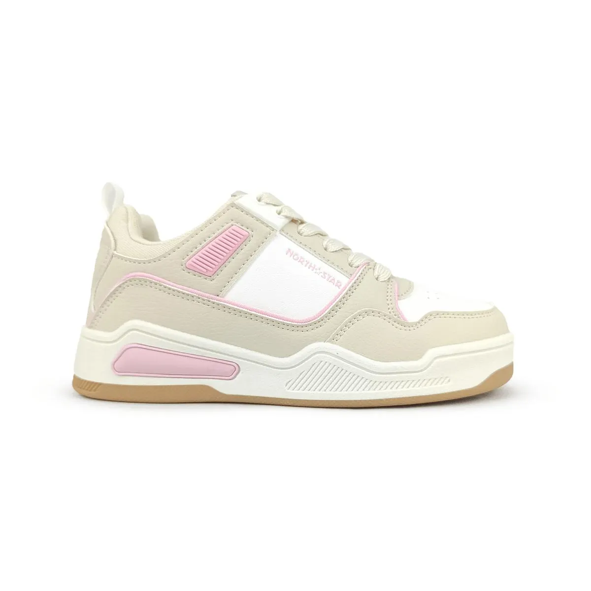 Tenis North Star Beige Rosa Para Mujer