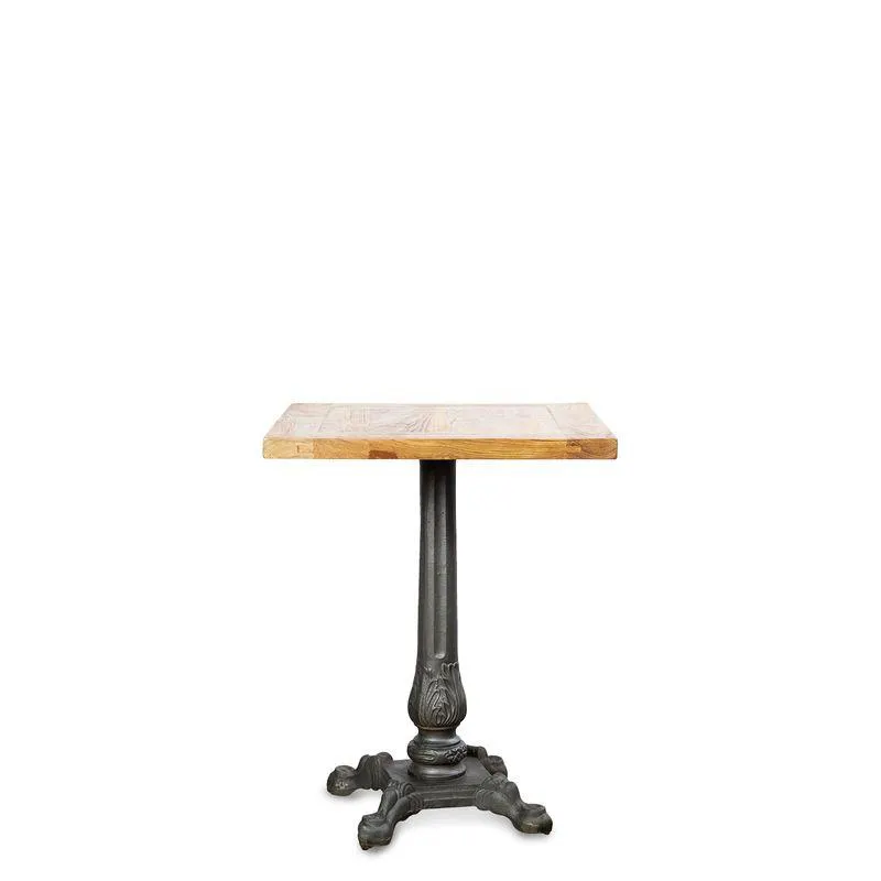 Mesa francesa cuadrada 61x61x75 cm