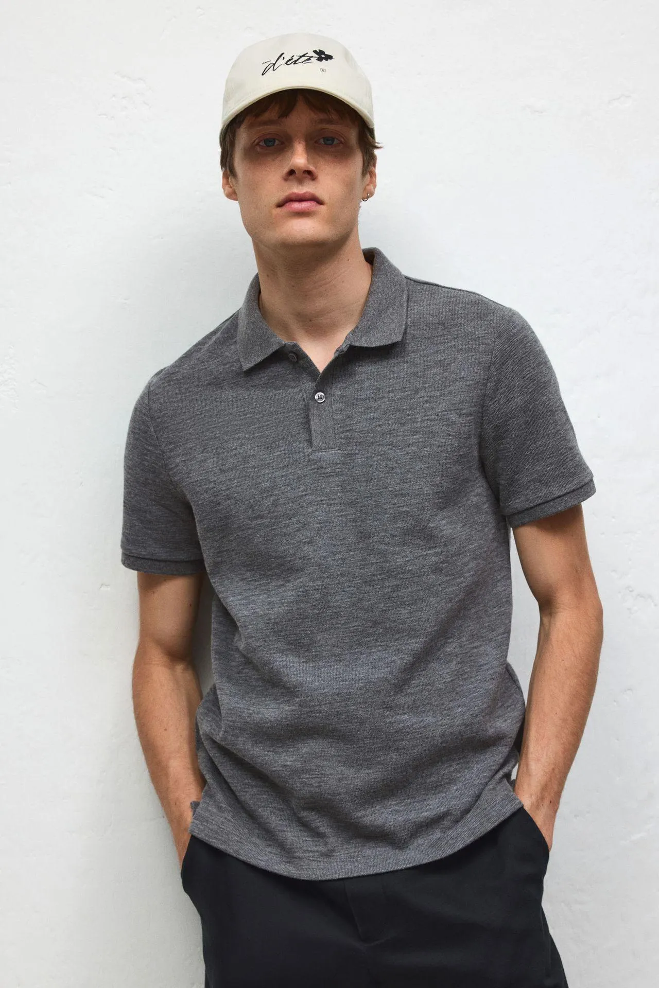 Camiseta estilo polo Slim Fit