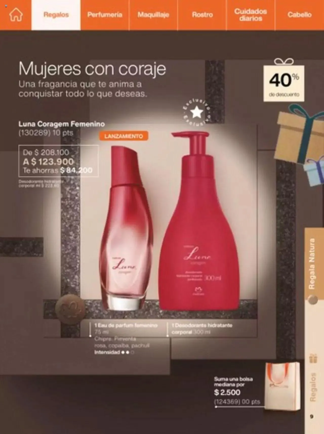 Catalogo de Natura - C14 Nueva Bruma Hidra Fix y Primer Facial FPS 40 1 de octubre al 31 de diciembre 2023 - Pag 9