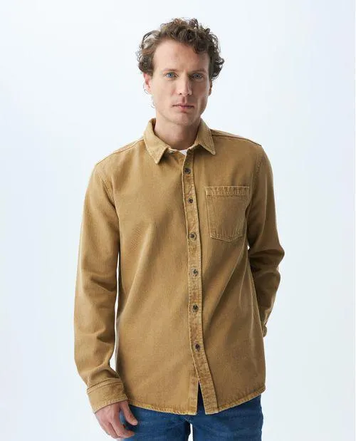 Camisa de Hombre, Classic Fit Manga Larga - Fibras Recicladas