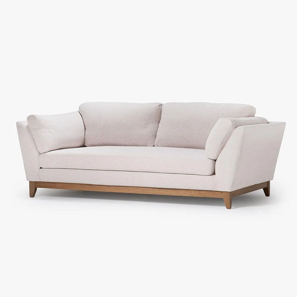 Sofá Kate (Pocket) 3 Puestos Tela Beige