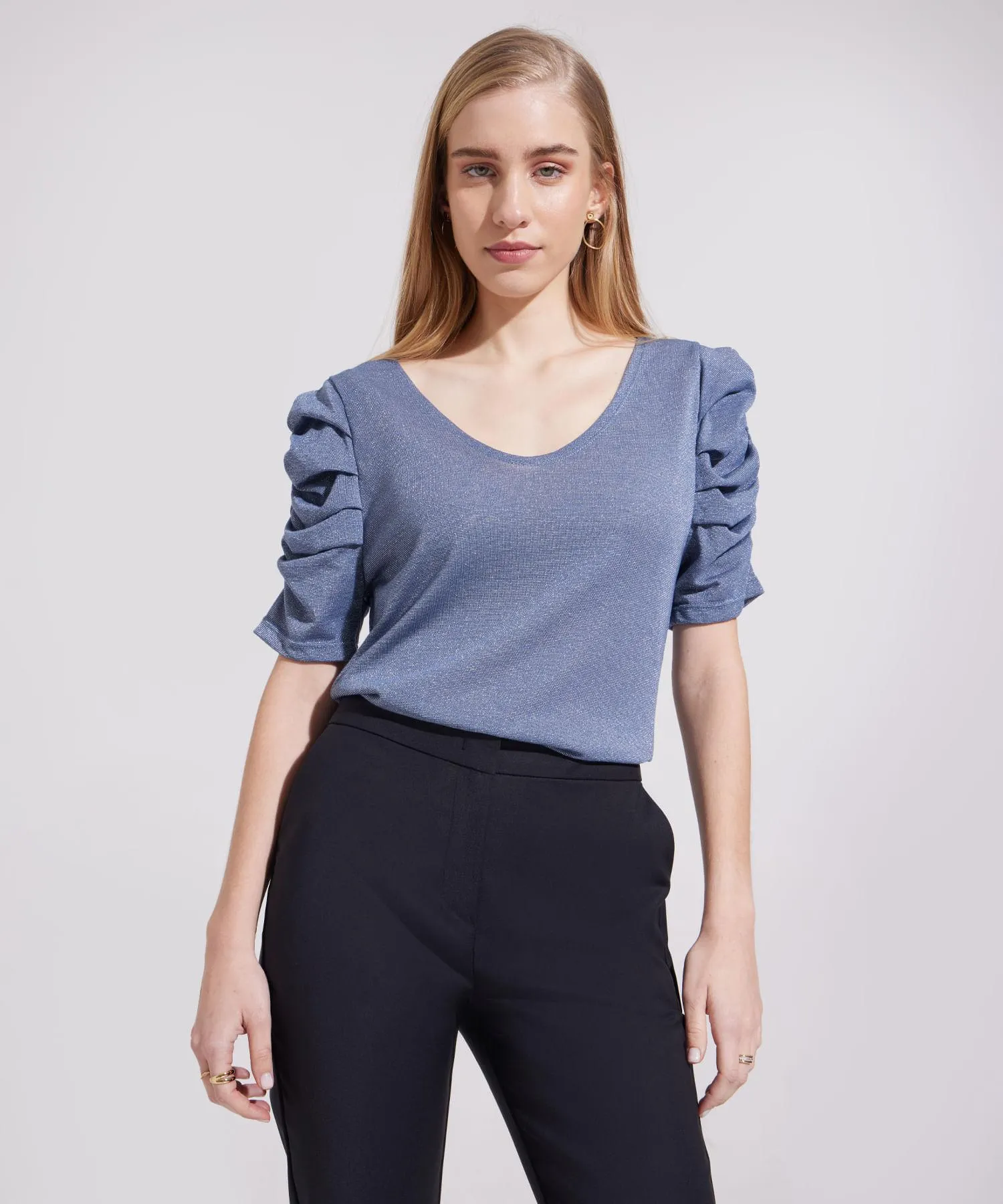 Camiseta Manga Farol Con Prenses En Tela Fantasía