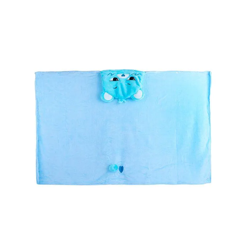 Manta con Capucha Coleccion Care Bears Azul
